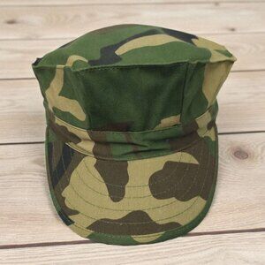Military Cap Hat Size L/59 Camouflage Pattern Class 1 Camo Green Brown Tan NWOT